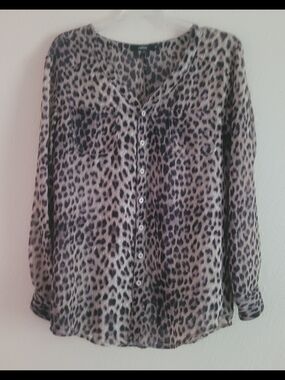 Millau Animal Print Sz Small Blouse